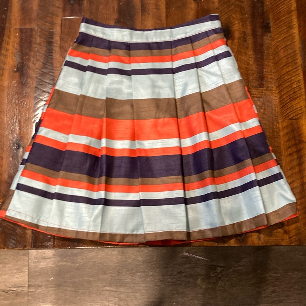 Ark & Co. pleated striped skirt S